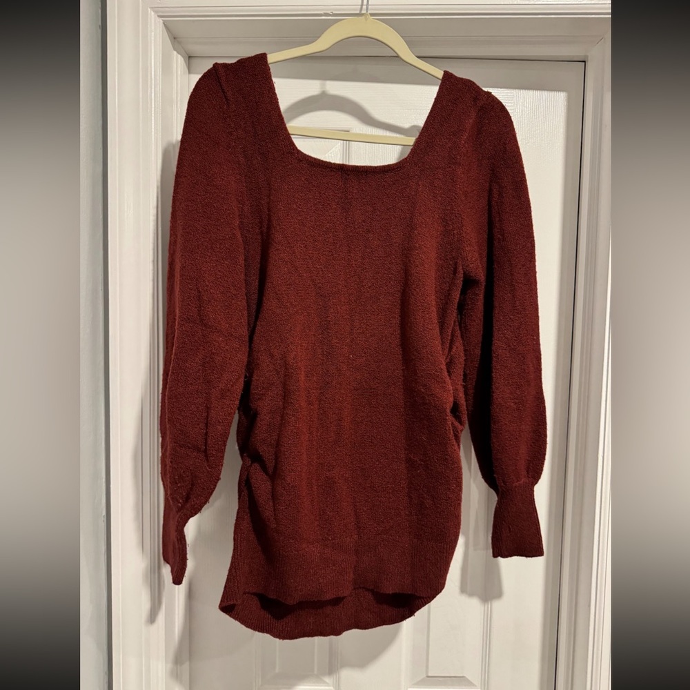 Isabel Maternity by Ingrid & Isabel Burgundy Sweater size Medium